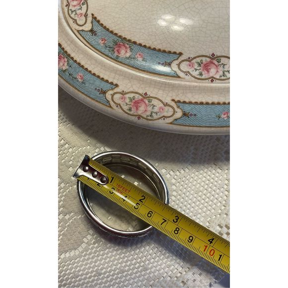 Vintage Silver Bangle Bracelet Cute Design 1990’s 🌸🌿 - Picture 10 of 15